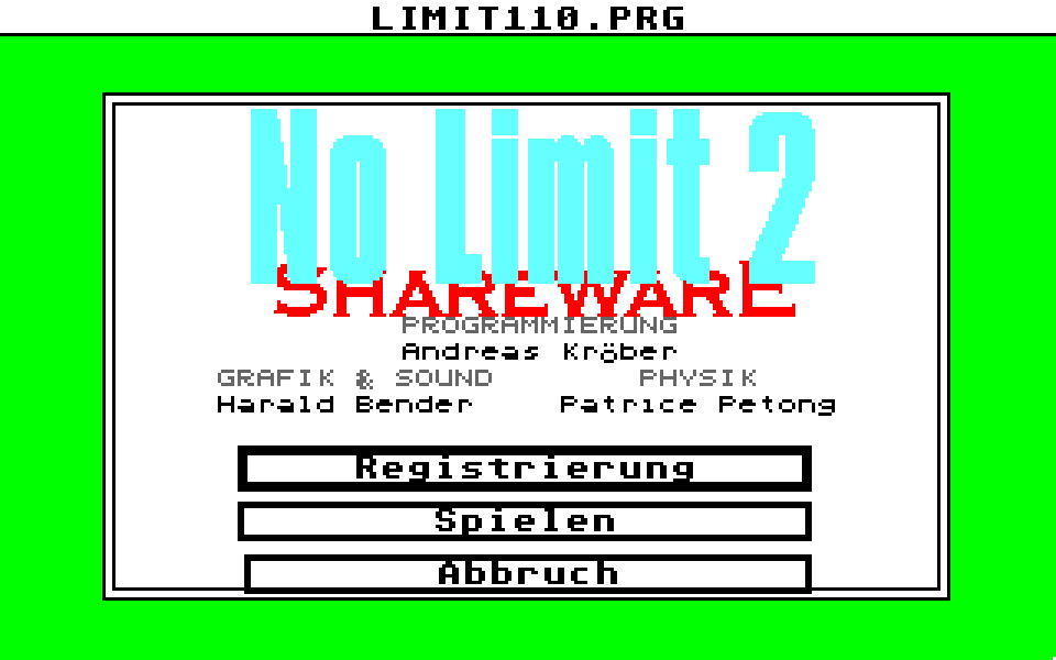 No Limit II atari screenshot